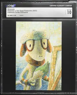 2023 CGC 10 Graded Pokemon Smeargle Pokemon Center Exclusive Postcard - Image 1
