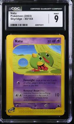 2003 CGC 9 Graded Pokemon Natu 80/144 Skyridge - Image 1