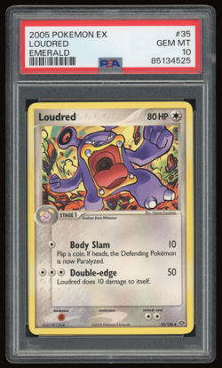 2005 POKEMON EX EMERALD 35/106 LOUDRED PSA 10 ***LOW POP 5*** - Image 1