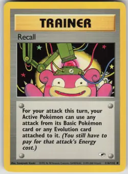 Pokemon TCG Recall Uncommon Gym Heroes 116/132 - Image 1