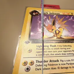 Wizards of the Coast Dark Jolteon 38/82 Team Rocket 1st Edition 2000 En 50 MP - Image 3