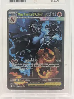 ACE Grading 10 Mega Charizard X ex 125/094 SIR Foil 2025 Pokemon All 10 Subgrade - Image 2