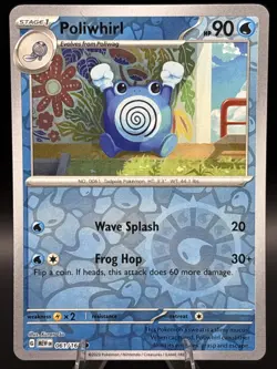 Pokemon TCG - Poliwhirl - 061/165 - SV: Scarlet & Violet 151 - Reverse Holo - Image 1