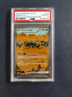 2024 Pokemon Durant ex #236 SIR -SV08: Surging Sparks 236/191 - PSA 10 GEM MINT - Image 1