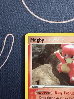 Magby 58/92 Pokemon 2006 EX Legend Maker Reverse Holo Stamped LP - Image 5