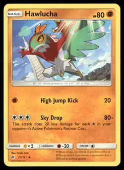 Hawlucha 70/131 Uncommon Forbidden Light Pokemon Lightly Played - Image 1