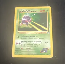 Wizards of the Coast Sabrina's Venonat 96/132 Gym Heroes 1st Ed Eng HP40 - Image 1