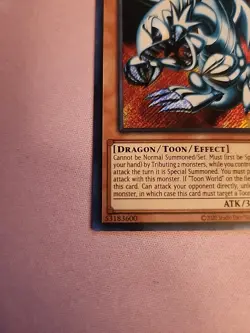 Yu-Gi-Oh Blue-Eyes Toon Dragon SRL-EN000 (Secret Rare) Unlimited N/M - Image 2