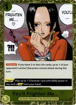 You'll Frighten Me... R The Azure Sea's Seven OP14-118 One Piece TCG - Image 1