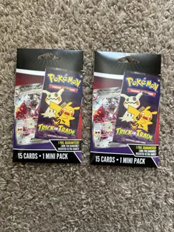 Pokemon TCG Trick Or Trade 14 Cards Plus 1 Foil & 1 Mini Pack (2 PACKS) - Image 1