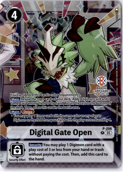Digimon Card Game - Digital Gate Open (BANDAI Fest 25-26) P-206 P English NM/M - Image 1
