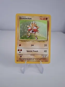 Hitmonchan 7/102 Holo Base Set Vintage Pokemon Card. 1999 WOTC. - Image 1