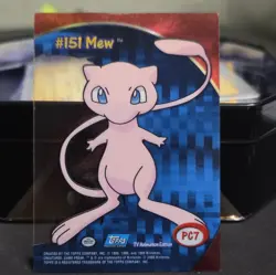 Topps Pokemon TV Animation Edition Mew #151 PC7 Holo Promo Card English 2000 - Image 2