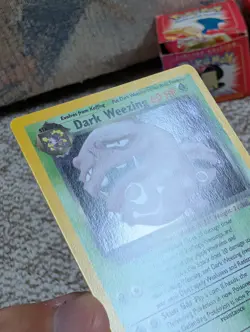 Pokemon Dark Weezing Holo Rare TCG Card 14/82 Team Rocket Series M-NM - Image 3