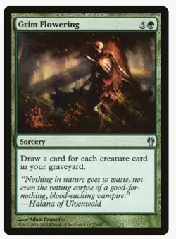 ​Grim Flowering | MTG DDJ | EDH Commander Green Card Draw Graveyard | LP - Image 1