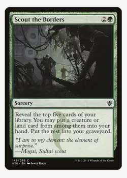 Scout the Borders | MTG KTK | EDH Commander Green Self Mill Card Draw | LP - Image 1