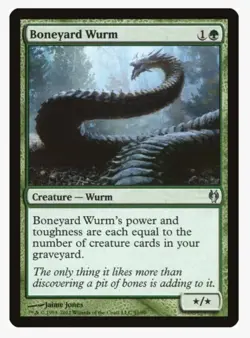 Boneyard Wurm | DDJ | Graveyard Matters Staple | MTG EDH Modern Self-Mill | LP - Image 1