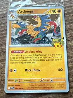 Pokemon Field Museum Fossil Exhibit Archeops Promo SEALED - Image 3