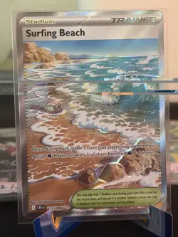 Surfing Beach 114/086 Ultra Rare Chaos Rising Pokemon Near Mint - Image 1