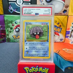 PSA 10 GEM MINT 1999 POKEMON FOSSIL 1ST EDITION SHELLDER 54 - Image 1