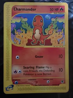 Pokemon TCG Charmander 098/165 Expedition Base Set Regular ereader - Image 1