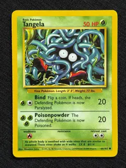 Tangela 1999 Pokemon 66/102 - Image 1