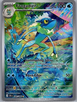 Frogadier 089/086 Holo Illustration Rare Chaos Rising Pokemon Near Mint - Image 1