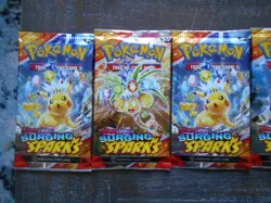 5x Pokemon Surging Sparks Booster Pack Bundle Box Lot Of Sealed Packs Unsearched - Image 2