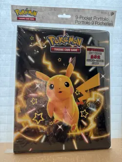 Ultra Pro Pokemon TCG Paldean Fates Shiny Pikachu & Dondozo 9-Pocket Portfolio - Image 1