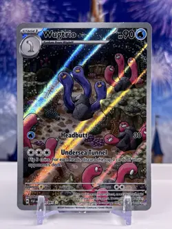 Pokemon TCG Wugtrio 224/091 SV: Paldean Fates Illustration Rare Holo - Image 1