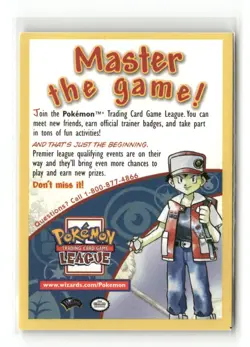 1999 Pokemon TCG League Promo Master The Game Mewtwo #14 Black Star Promo - Image 3