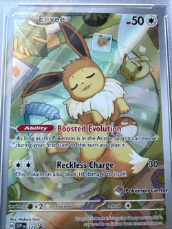 Pokemon 2025 Prismatic Evolutions Pokemon Center ETB Promo Eevee #173 PSA 10 - Image 4