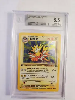Jolteon Holo First Edition Jungle BGS 8.5 PSA 9 Wizards of the Coast Pokemon - Image 1