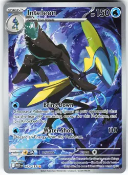 Inteleon - 142/132 Pokemon ME01: Mega Evolution Holo Illustration Rare LP - Image 1