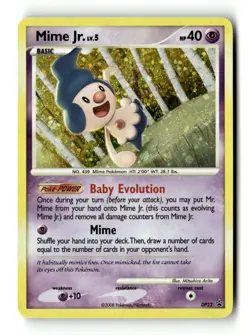 Mime Jr. DP22 Holo Promo Diamond and Pearl Promos Pokemon Lightly Played - Image 1