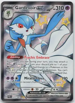 Gardevoir ex Shiny Ultra Rare SV: Paldean Fates 217/091 Pokemon TCG - Image 1