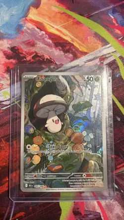 Pokemon Foongus 095/086 Sv: Black Bolt Illustration Rare Holo Full Art - Image 1