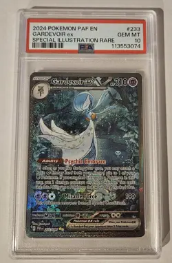 Pokemon Gardevoir ex 233/091 SV: Paldean Fates Holo SIR PSA 10 - Image 1