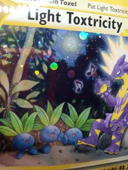 2021 Pokemon Celebrations Light Toxtricity #137 OVERSIZED DOUBLE SWIRL - Image 2