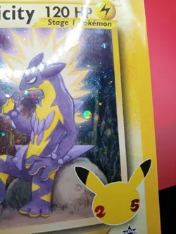 2021 Pokemon Celebrations Light Toxtricity #137 OVERSIZED DOUBLE SWIRL - Image 3