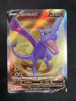 Aerodactyl V - 179/196 - Pokemon Lost Origins Full Art Ultra Rare NM - Image 1