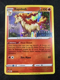 Rapidash - SWSH270 - Pokemon Sword & Shield Promo PreRelease Holo Rare NM - Image 1