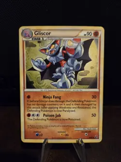 Pokemon TCG Gliscor 4/90 Holo Rare HGSS Undaunted 🌟Holo Bleed🌟 - Image 1