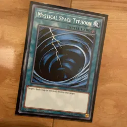 YuGiOh Mystical Space Typhoon LEHD-ENB23 1st Edition Common Short Print Konami - Image 2