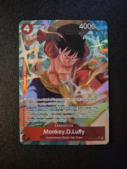 Monkey D Luffy OP12-015 SR Alternate Art English One Piece Card Game - Image 1