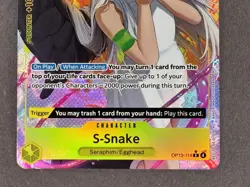 One Piece TCG: S-Snake OP13-114 Alt Art V2 AA NM Carrying on His Will English - Image 3