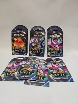 Disney Lorcana Whispers In The Well Sleeved Booster Packs Lot Of 25 New Sealed - Image 1