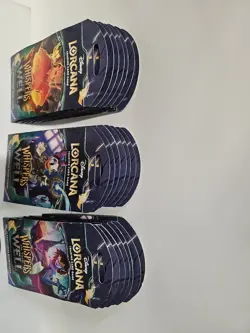 Disney Lorcana Whispers In The Well Sleeved Booster Packs Lot Of 25 New Sealed - Image 2
