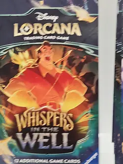 Disney Lorcana Whispers In The Well Sleeved Booster Packs Lot Of 25 New Sealed - Image 3