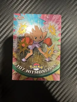 2000 Pokemon Topps Chrome HITMONCHAN #107 Base BC - Image 1